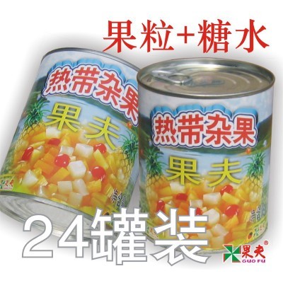 果夫熱帶雜果罐頭850克X24裝