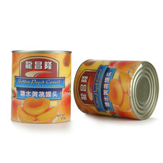 黃桃大顆粒糖水黃桃罐頭850g