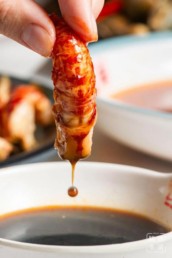 雪碧味的小龙虾,刺身吃法.