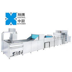 XYDXH-750-5S 自動除渣餐具餐盒清洗烘干線