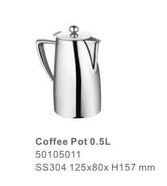 0.50L 直身不銹鋼咖啡壺