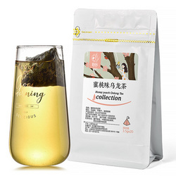 巨匠  蜜桃味乌龙茶 透明三角立体茶包精选花茶袋泡茶20包