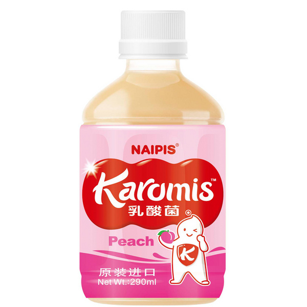 中國臺灣卡酪蜜思原味水蜜桃味乳酸菌290ml
