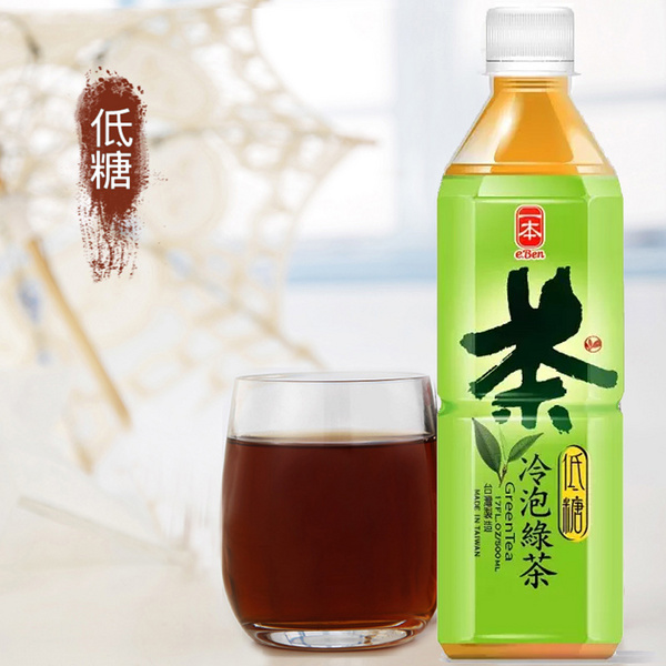 中國臺(tái)灣一本低糖綠茶500ml瓶裝