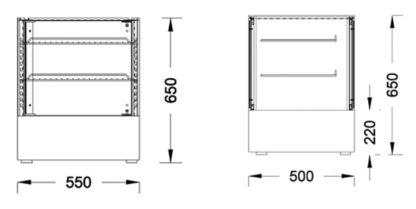 台上型直角热柜 Table Top Square Warm Cabinet (FGHWR130LS)