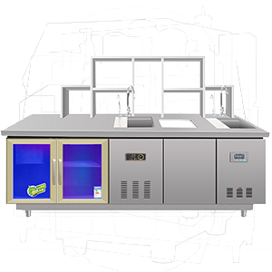 冷藏、冷冻、制冰机、操作台