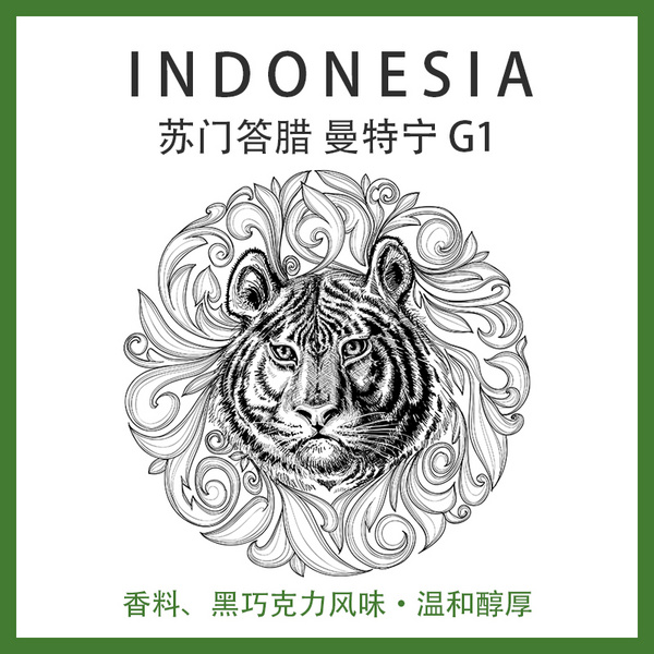 印度尼西亚 苏门答腊 疯狮 曼特宁 G1   湿刨