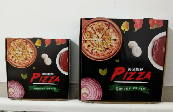 2种规格披萨盒黑