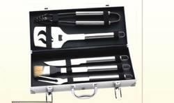 5件不銹鋼烤具帶烤具箱