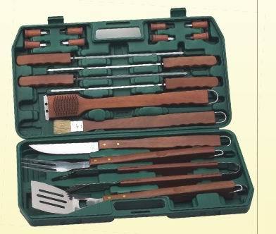 18件不銹鋼烤具帶烤具箱