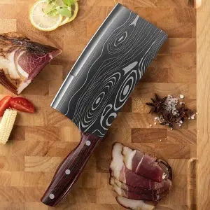 德国工艺切菜刀厨房家用锋利切肉刀厨师刀切片刀砍骨刀不锈钢刀具