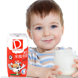 法國黛寶DEBON全脂小牛奶1200ml*24