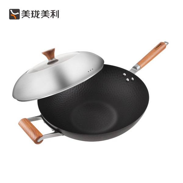 雅典系列窒化铁34cm炒锅
