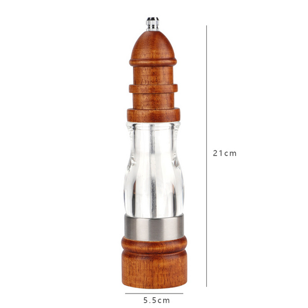 橡胶木+亚克力胡椒磨