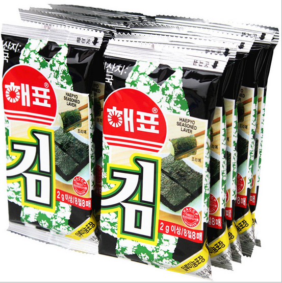 韩国进口海牌海苔//3包装（每包里面8小包）