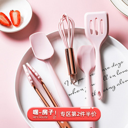嬰兒寶寶輔食鏟 耐高溫硅膠鏟小號不粘鍋專用鏟子小鍋鏟廚具套裝