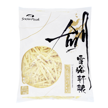 雪川1/4冷冻细薯条2kg 西餐小食 轻脆系列 大包薯条
