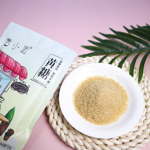 曹小姐黄糖金砂糖二砂糖甘蔗原汁榨取纯正蔗糖烹调冲调咖啡饮品