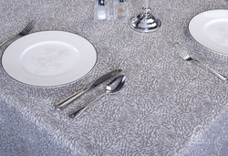 棉麻台布 cotton linen table cloth-Chrysanths