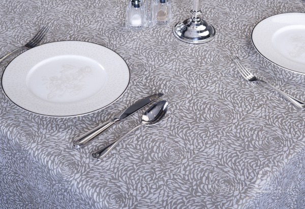 棉麻台布 cotton linen table cloth-Chrysanths