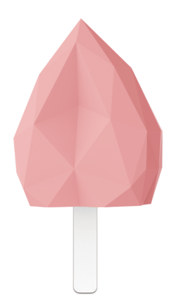 3D定制冰淇淋-菱角爱心