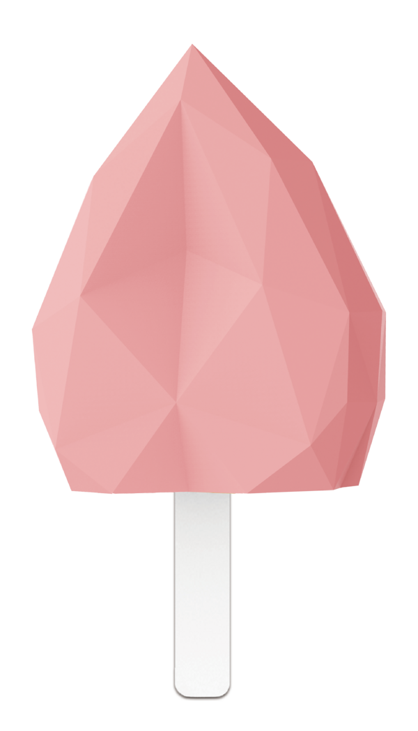 3D定制冰淇淋-菱角爱心