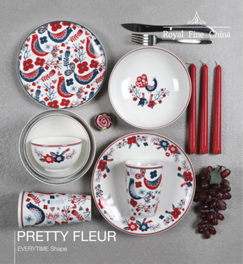 PRETTY FLUER系列 陶瓷餐具