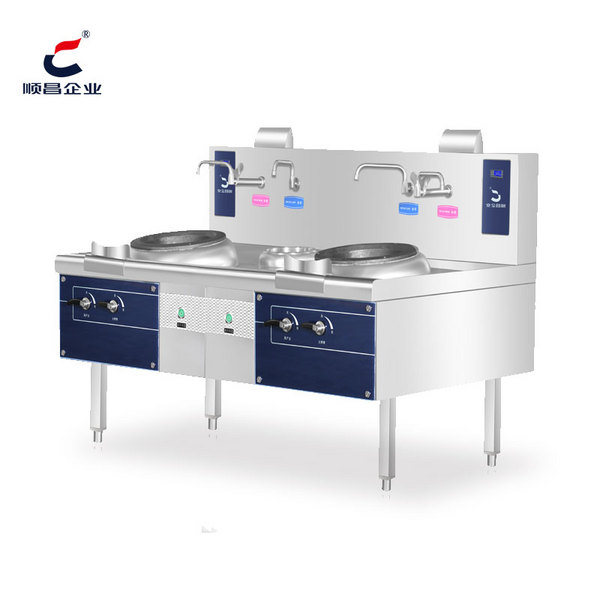 顺昌余热双炒双温灶