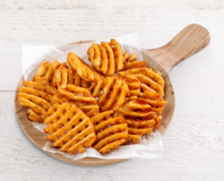 调味华夫饼薯条 Seasoned waffle cut fries