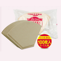 日本三洋手沖咖啡濾紙 【100片裝】101無漂白