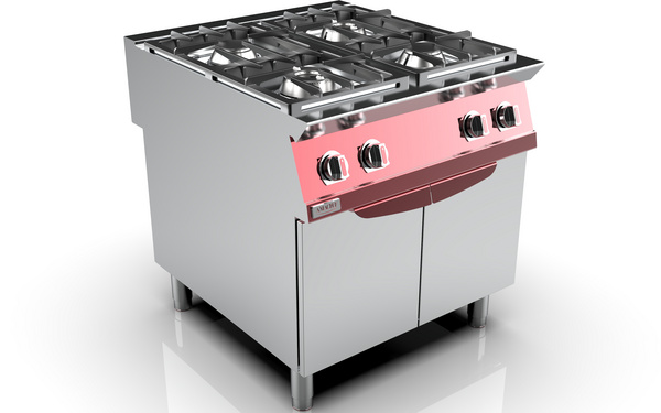 900款立式四头煲仔炉连柜座