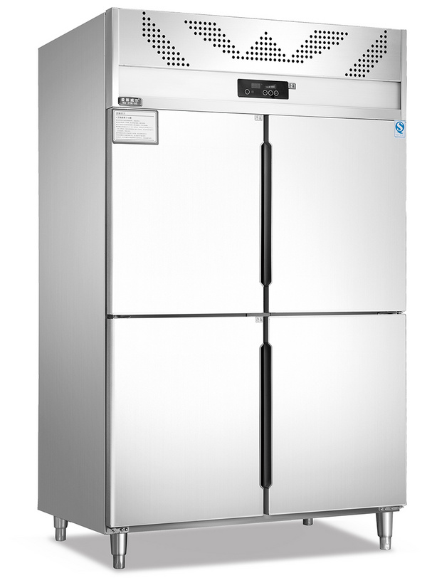 四门风冷冷冻不锈钢高身雪柜