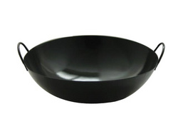 DOUBLE EAR ENAMEL IRON WOK-DEEP兩耳深裝搪瓷鑊K11411-K11415