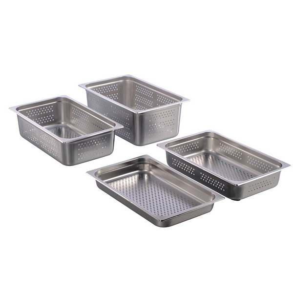 PERFORATED STANDARD STEAM TABLE PAN(AMERICAN STYLE)(HOLE:D6.5/3.5MM) 美式份盆 G15111-G15836