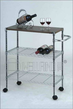 餐廳服務(wù)小推車3-TierRestaurant Service Cart