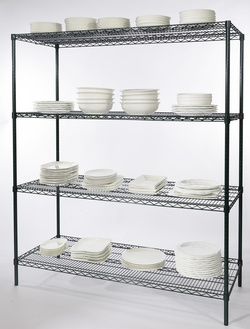 四层墨绿色冷库货架 4-Tier Coldroom Wire Shelving