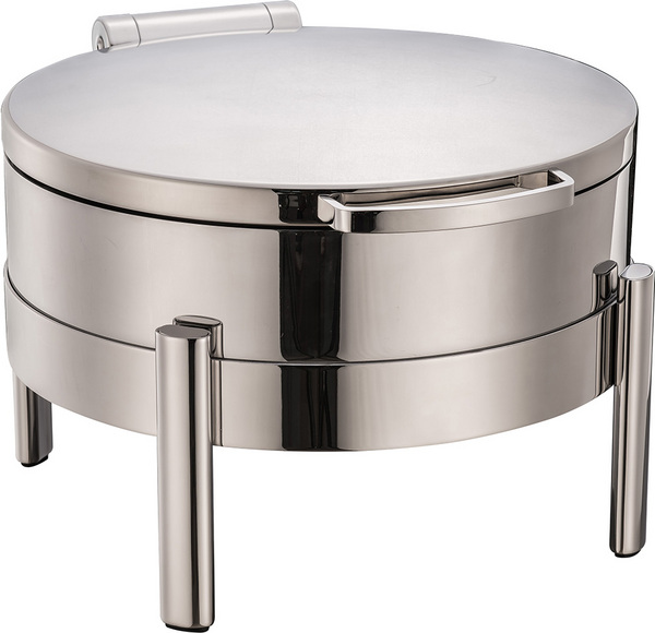 Round Induction Chafer Set 圆形不锈钢盖、玻璃盖餐炉A10127-A10132