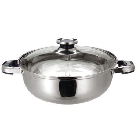 S/S SHALLOW POT 不銹鋼邊爐鍋E24105-E24109,E24215-E24217,E24226-227,E24221-E24223