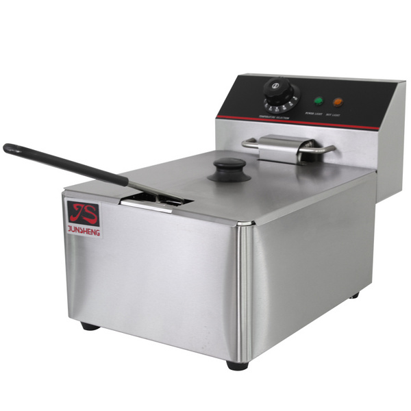 6L商用电炸炉油炸机厂家直销台式油炸炉单双缸双筛单控摆摊电炸锅  JS-6L   JS-6L-2
