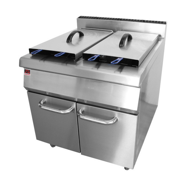 厂家直销双缸四筛炸炉连柜座小吃油炸锅温控单双槽油炸机   JS-TC-2   JS-TC-2E   JST-TC-2   JST-TC-2E