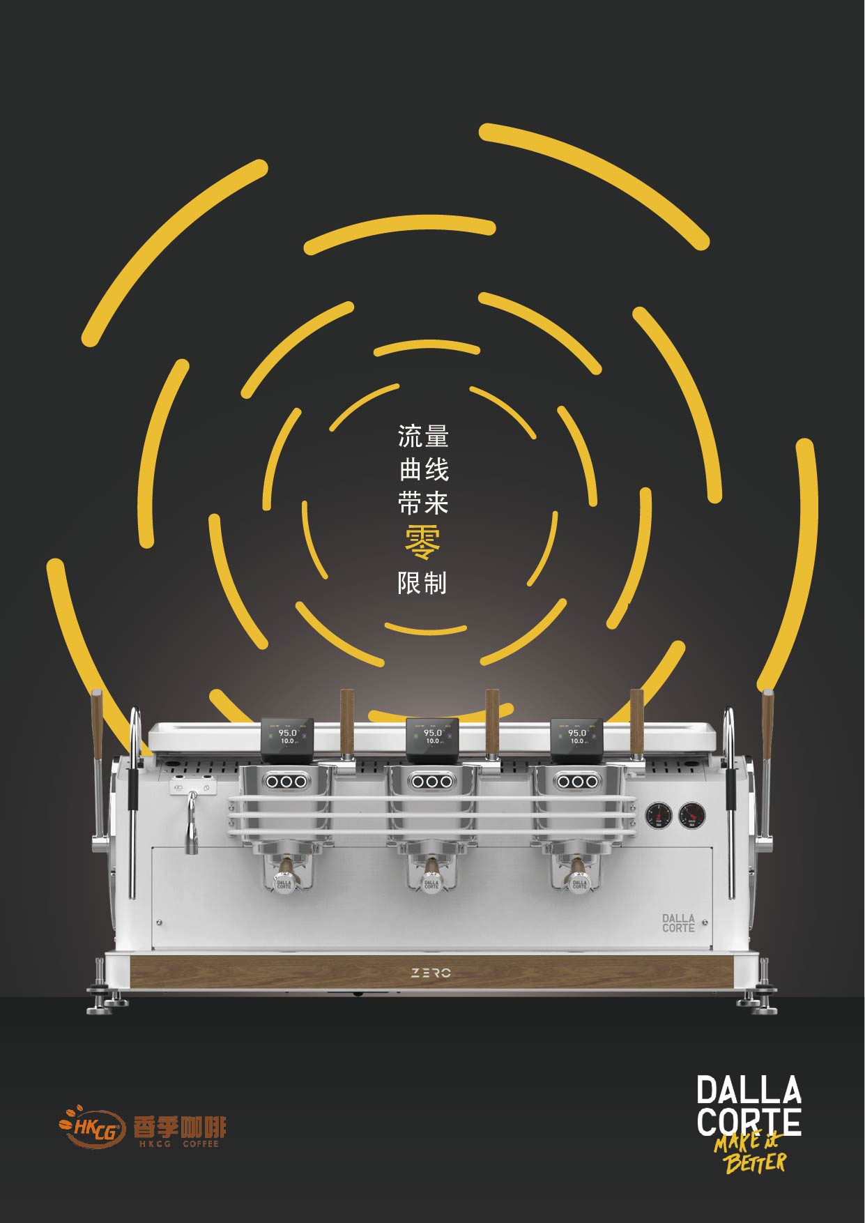 DALLA CORTE ZERO 20周年限量版 半自动咖啡机