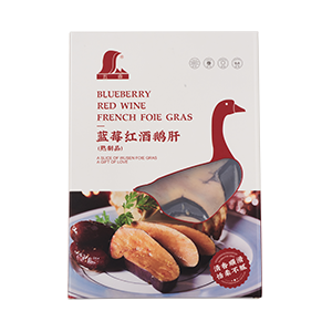 五森藍(lán)莓紅酒鵝肝切片200g