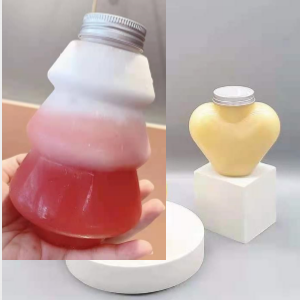 PET饮料奶茶杯 圣诞树瓶 心形瓶 摇摇乐瓶