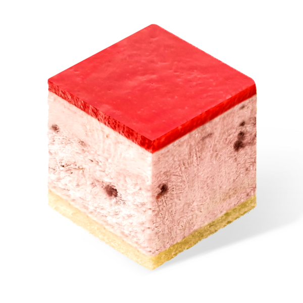 翡冷翠草莓迷你方块慕斯蛋糕