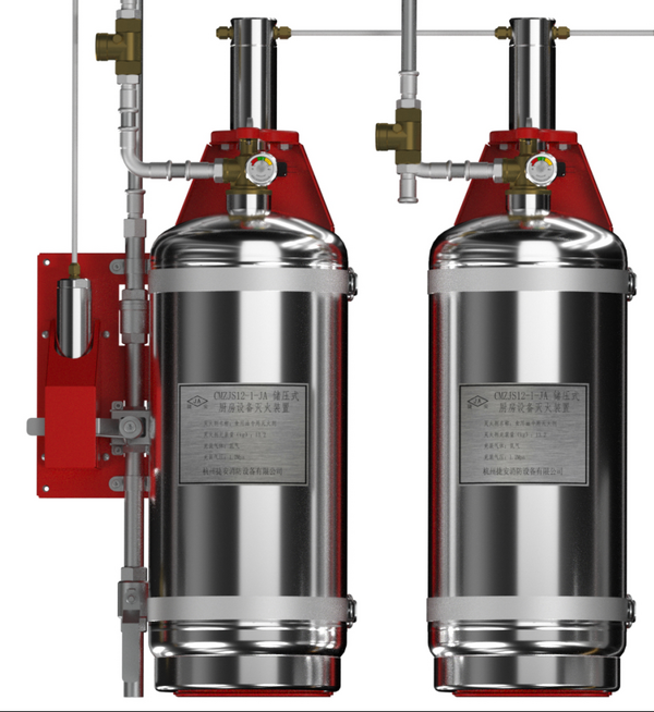 CMZJS24-2-JA 型厨房设备灭火装置双瓶组系统（储压式）