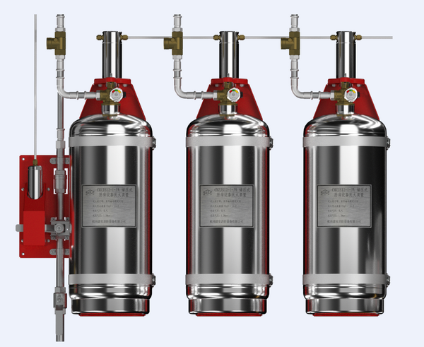 CMZJS34-3-JA 型厨房设备灭火装置双瓶组系统（储压式）