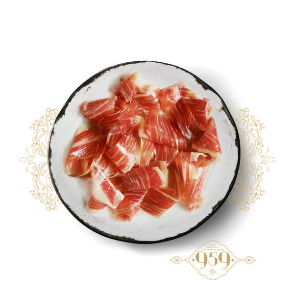 西班牙959冷藏100%橡果饲养伊比利亚风干火腿切片(后腿)