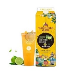 泰果乐泰香柠檬红茶1kg浓缩果汁饮料奶茶店专用原料