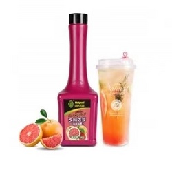自然尚品紅葡萄柚汁1kg紅葡萄柚濃縮飲料濃漿沖飲奶茶原料啡嘜品