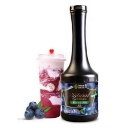 自然尚品果泥1.2kg蓝莓果酱刨冰冰沙奶茶专用啡唛品蓝莓果泥浓浆